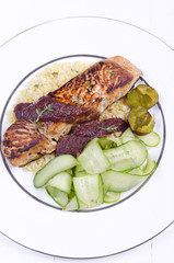 Fish dish - grilled salmon