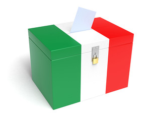 Italian Flag Ballot Box