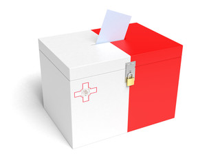 Maltese Flag Ballot Box