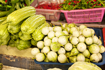 Thai vegetable market
