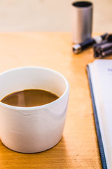 Coffee and book