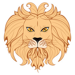 Stylized Lion Head