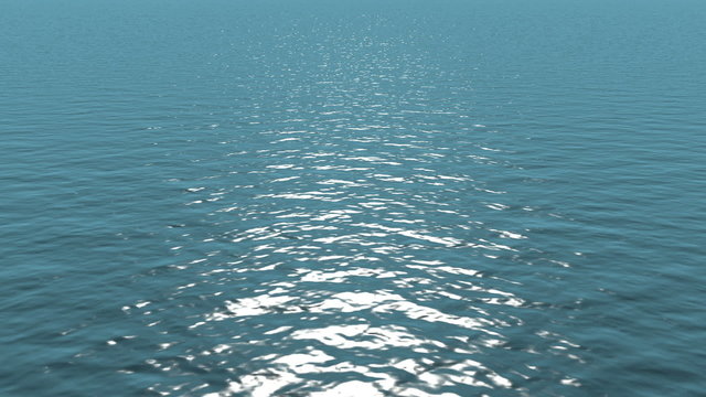 Calm water of the ocean. Loop background.
