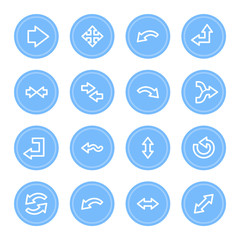 Arrows web icons set
