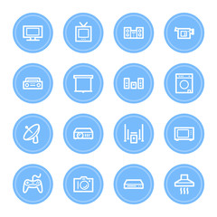 Home Appliance web icons set