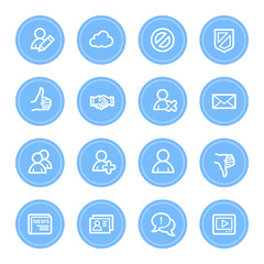 Community. Social media icons set