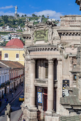 Fototapeta na wymiar old central bank in Quito Ecuador South America