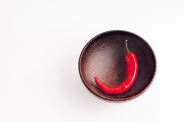 Chili in the Wooden Bowl