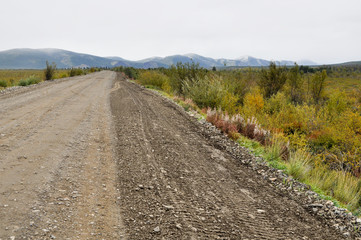 Soil highway in Yakutia.