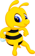 Cute bee cartoon