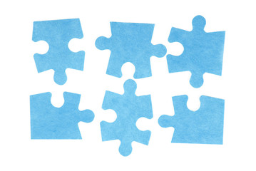 Fototapeta premium puzzle isolated on white