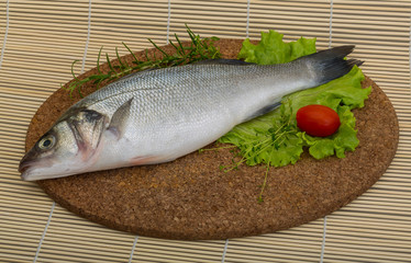 Raw seabass