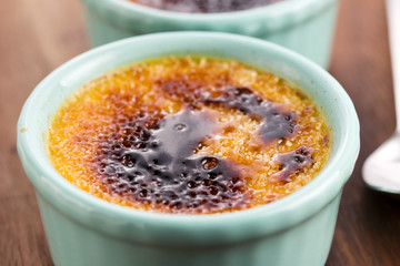 French dessert - cream brulee, burnt cream