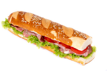 Submarine sandwich isolated
