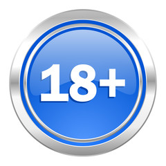 Obraz premium adults icon, blue button