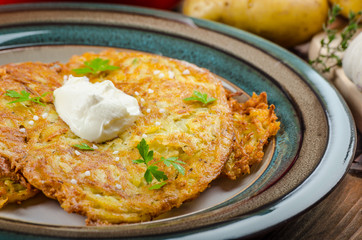 Potato pancakes homemade