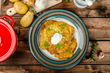 Potato pancakes homemade