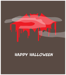 Halloween Bat Greeting Card