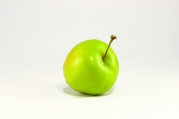 Green apple isolated on a white background