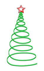 Spiral Christmas Tree with Star