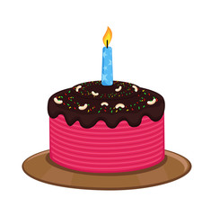 Birthday Cake Vector Art