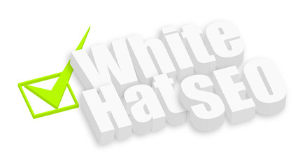 White Hat SEO 3d Text