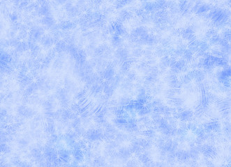 Frozen ice glass abstract winter texture with stars