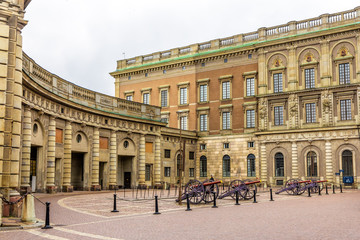 Fototapeta na wymiar View of Palace Square in Stockholm, Sweden