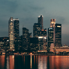 Fototapeta premium Singapore skyline