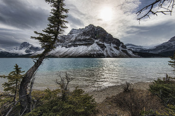 Bow Lake in Banff National Park