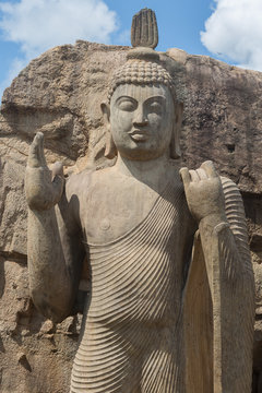 Avukana standing Buddha statue