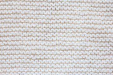 White  knitted fabric texture