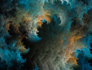 Fototapeta na wymiar fractal waves background