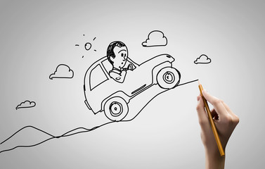 Fototapeta premium Sketch image