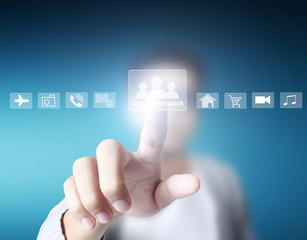 social network structure in  hand