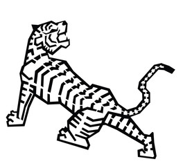 Fototapeta na wymiar Tiger Symbol