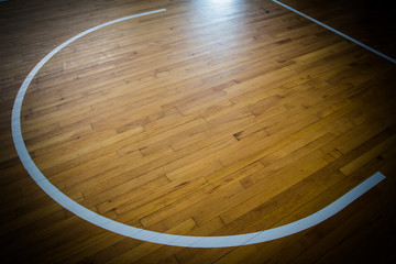 Fototapeta premium wooden floor basketball court