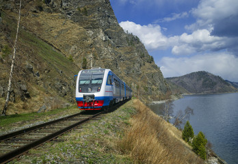 Spring on the Circum-Baikal railroad