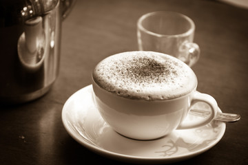 a cup of coffee