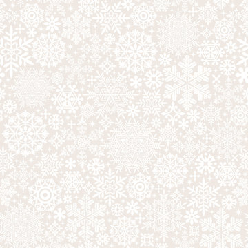 真っ白な雪の結晶とドイリーの背景　ホワイトクリスマス