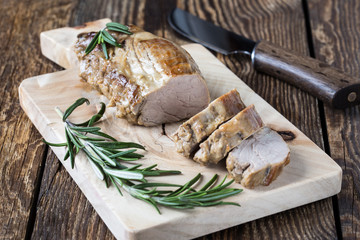 Delicious roast pork fillet