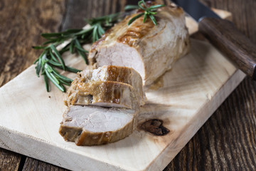 Delicious roast pork fillet