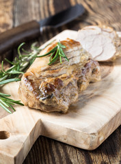 Delicious roast pork fillet