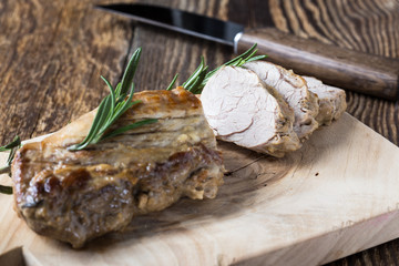 Delicious roast pork fillet