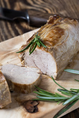 Delicious roast pork fillet