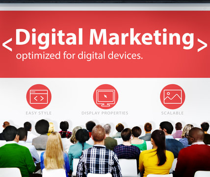 Digital Marketing Web Page Seminar Presentation Concept