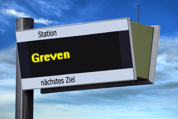 Anzeigetafel 6 - Greven