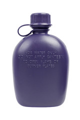 Army water canteen isolated