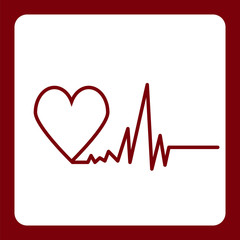 Icon flat  element design  heart medicine