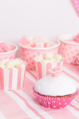 dessert table at girls party